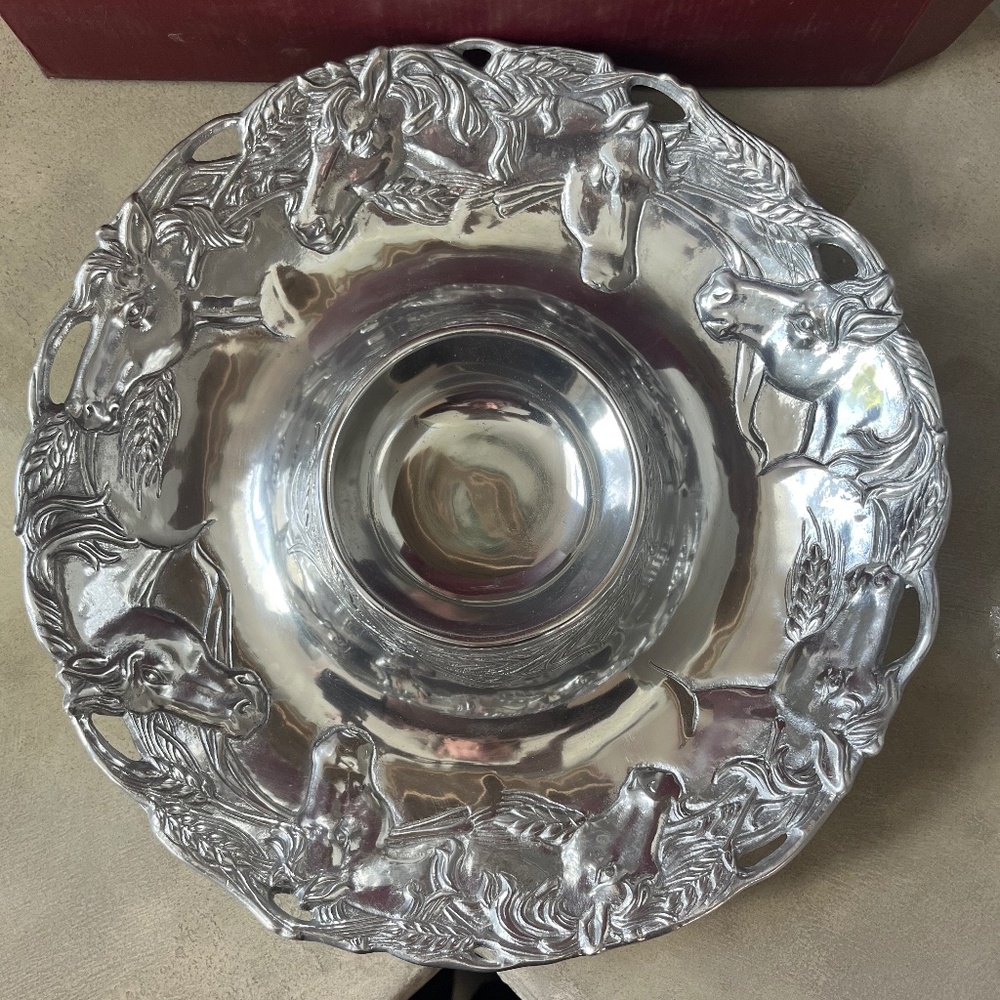Vintage Arthur Court Horse Platter